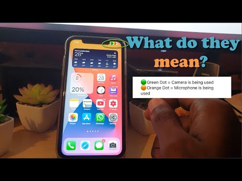 iOS 14 Green and Yellow Dot Meaning