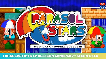 Parasol Stars: The Story of Bubble Bobble III | Turbografx-16 Emulation Gameplay