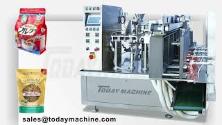 Multi function full Automatic zipper bag premade rotary food packaging machine doypack pouch packing