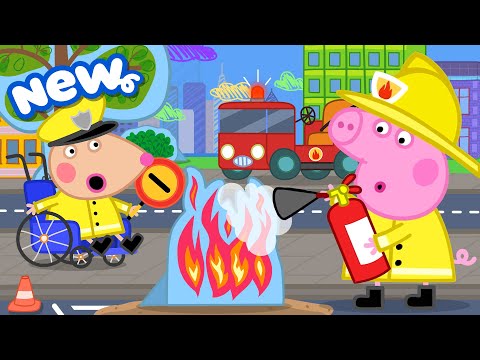 Peppa Pig Tales Peppa S Becomes A FIREFIGHTER Peppa S Mini Town BRAND NEW Peppa Pig Episodes 