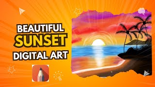 How To Digitally Draw Beautiful Sunset In Sketchbook Autodesk