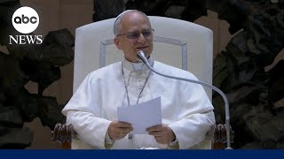 Pope Leo XIV meets the world press
