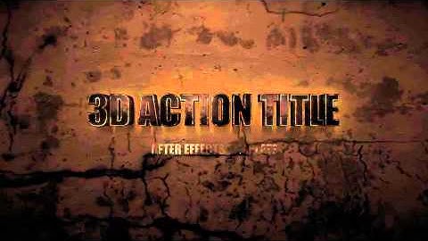 3D Action Title Opener | VideoHive Templates | After Effects Project Files
