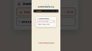 /compact drops your work — unless you do this #claudecode