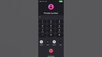 incoming call Google pixel 7a private number