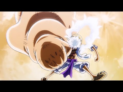 【ワンピース】ルフィ ギア5 ニカ変身 // ルフィがカイドウを掴む