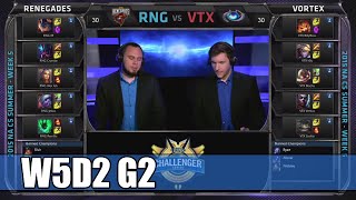 Renegades vs Vortex Game 2 | S5 NA CS Summer 2015 Week 5 Day 2 | RNG vs VFX G2 W5D2 NACS