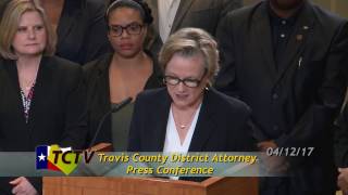 Travis County District Attorney Press Conference 04-12-17