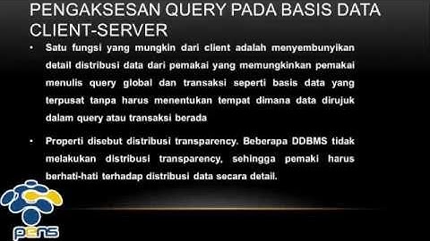 Basis Data Lanjut   T9   Basis Data Client Server