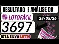 AO VIVO RESULTADO DA LOTOFÁCIL 3697