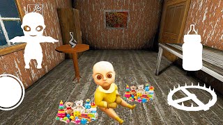 Playing us the baby in yellow in granny house kidnapping || horror game 