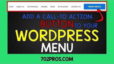 Add a Custom Call To Action Button to Your WordPress Menu by 702 Pros