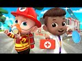Super Rescue Team | Jobs and Careers Song 👩‍🚒👮‍♂️👨‍⚕️ | Rosoo Nursery Rhymes