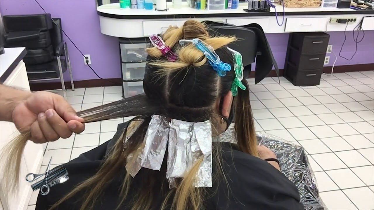 BALAYAGE Y BABYLIGHTS RETOQUE RUBIO PASO A PASO