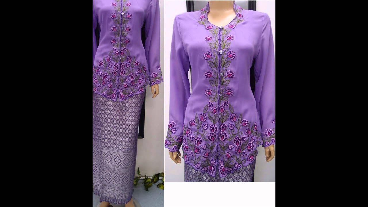  Gambar  model  baju  kebaya  modern  lengan panjang terbaru 