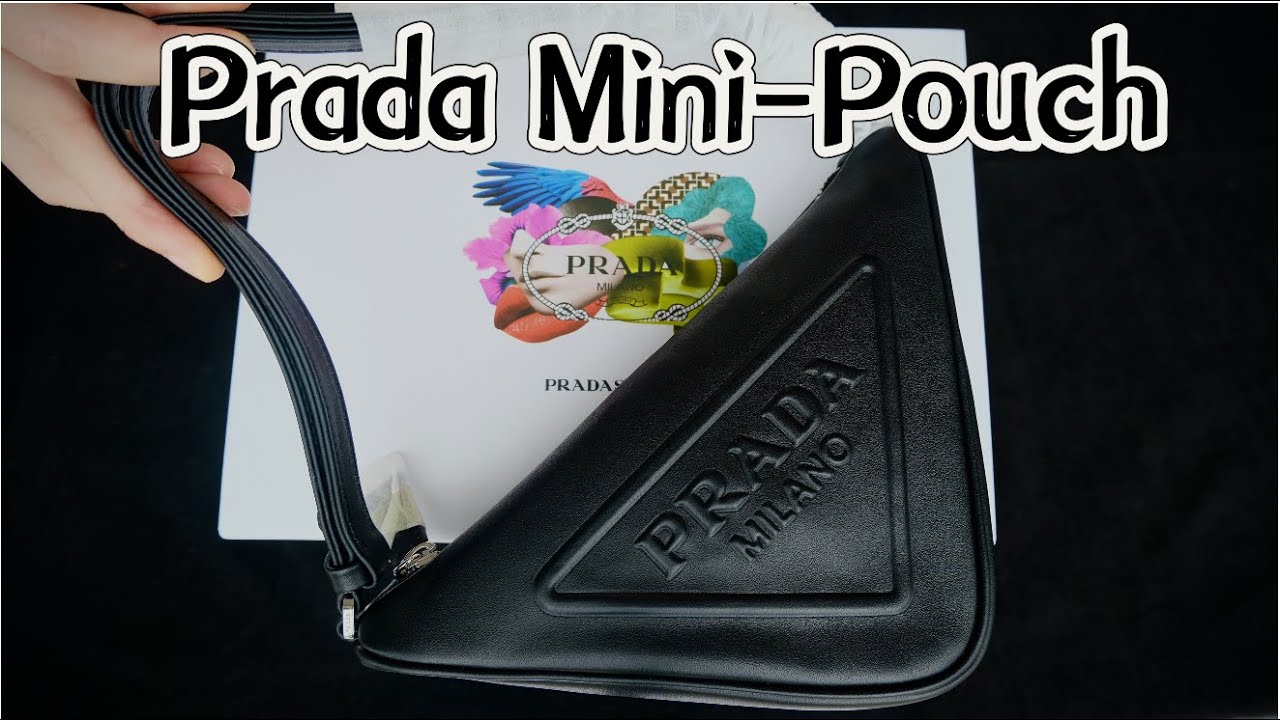 Prada Black Leather Mini-Pouch Unboxing