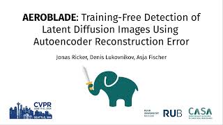 Cvpr2024 Aeroblade Training-Free Detection Of Latent Diffusion Images Using Autoencoder Rec. Err.