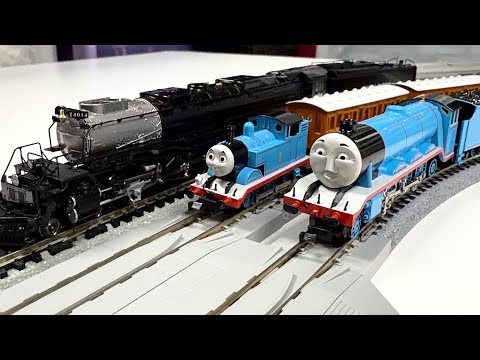 Thomas & Gordon Meet UP Big Boy #4014 Steam Locomotive! N Scale Kato Trains