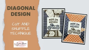 Masculine Cards to Make with the Cut & Shuffle Technique