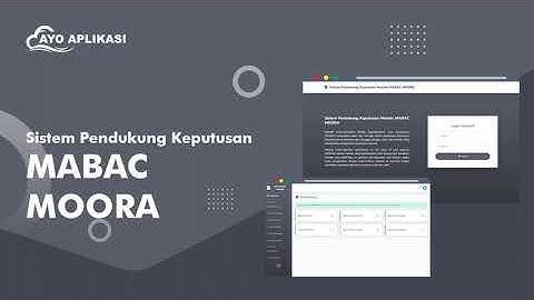 Source Code Aplikasi Sistem Pendukung Keputusan (SPK) Perbandingan Metode MABAC Dan MOORA