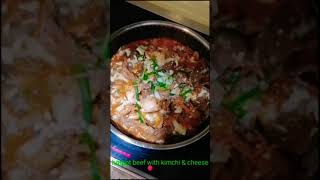 HOTPOT BEEF WITH KIMCHI & CHEESE #SHORT #theladychef / TLC