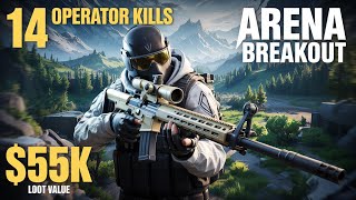 Glacial SVDS is BROKEN! 14 Operator Wiped + Massive $55K Loot | Arena Breakout