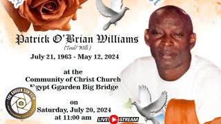 Patrick  O' Brian  Williams  AkA  Tred  Willi  Thanksgiving Service