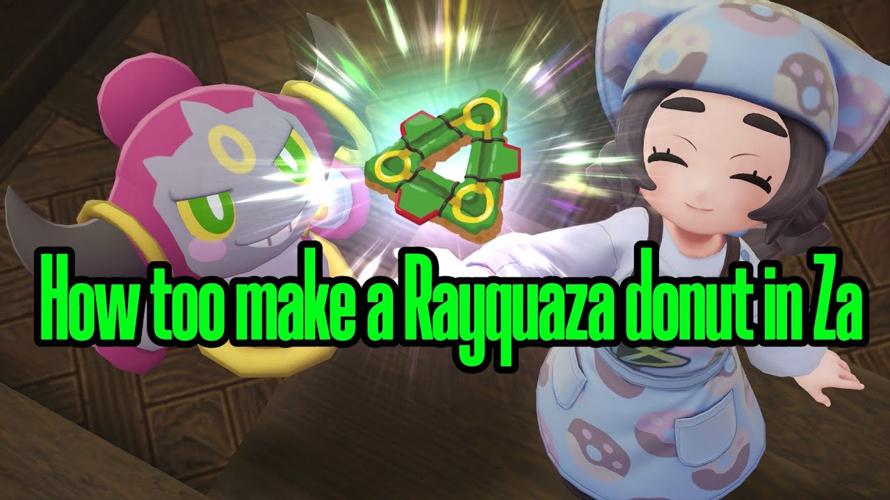 How too make Rayquaza donut in Pokemon za
