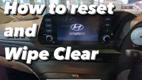 How to reset and wipe clear your hyundai radio unit #howto #hyundai #radio