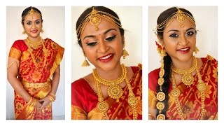 South Indian Tamil Bridal Makeup Look in Tamil with Eng Subtitles | CheezzMakeup