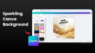 How to Add Glitter Background in Canva