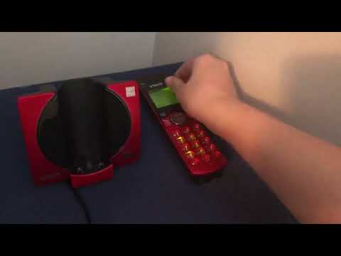 VTech DECT 6.0 Cordless Phone CS6919-16- Red- demonstration video