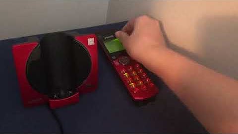 VTech DECT 6.0 Cordless Phone CS6919-16- Red- demonstration video