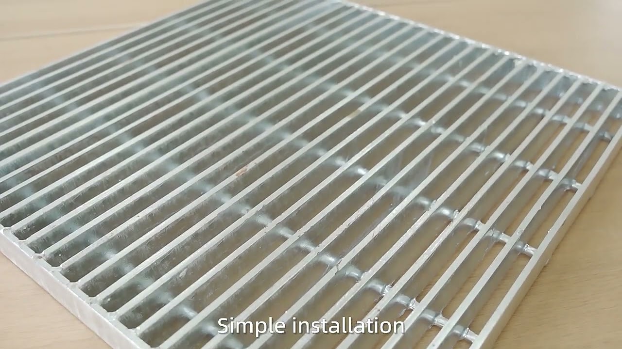 High-quality hot-dip galvanized platform walkway steel grating