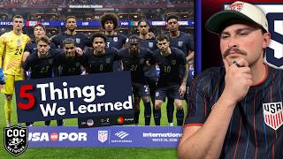 Famous USMNT 0-2 Portugal | 5 Things We Learned 😬 Profile