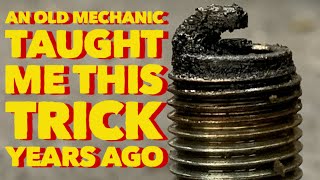 OLD MECHANICS TRICK TO CLEAN FOULED SPARK PLUGS