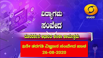 8th Science Samveda Lesson 26-08-2020 CHANDANA TV