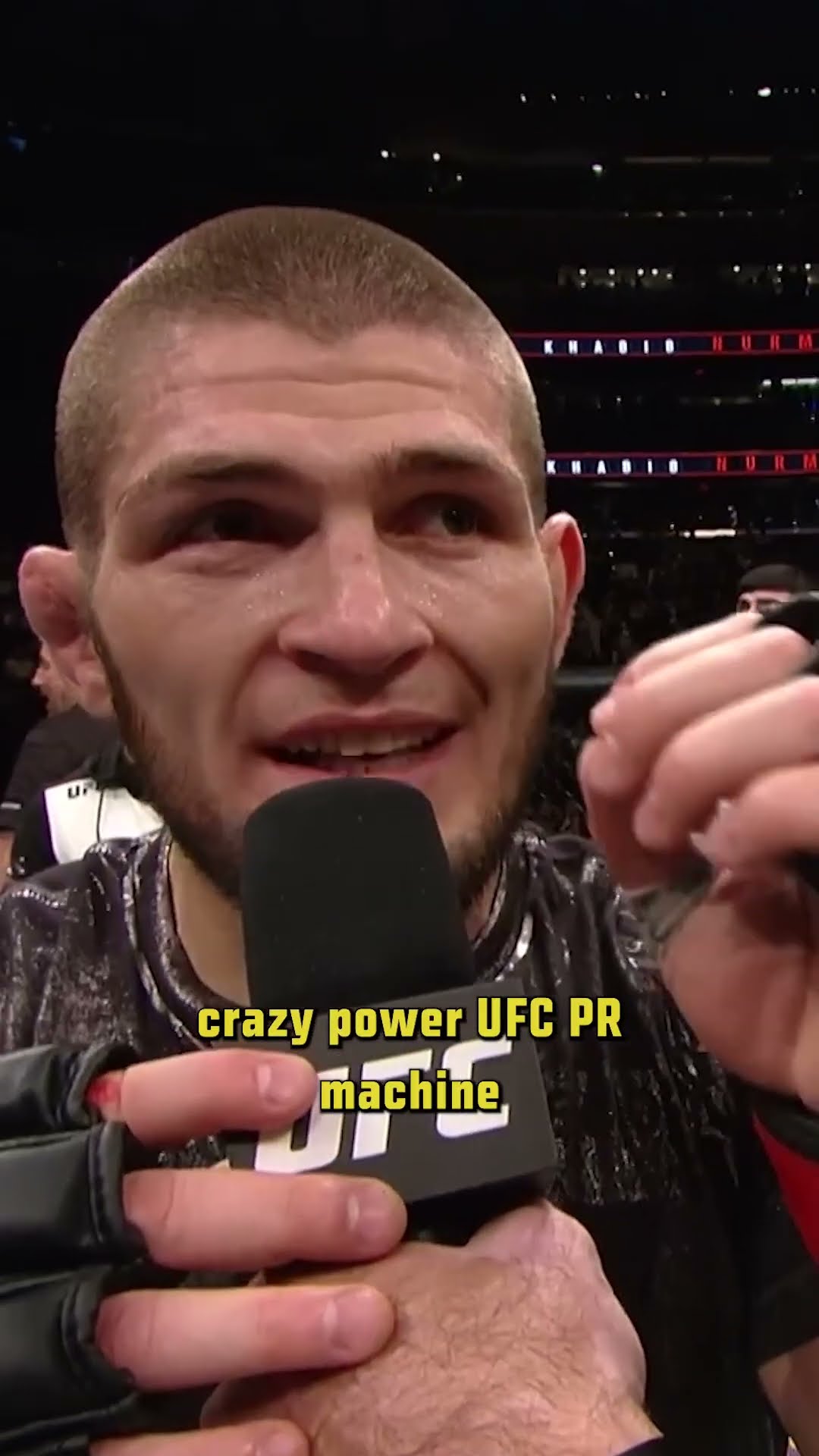 Khabib Nurmagomedov was underrated on the mic! ? #ufc