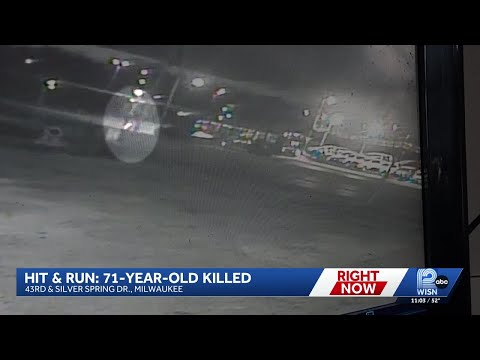 Surveillance video shows hit-and-run crash