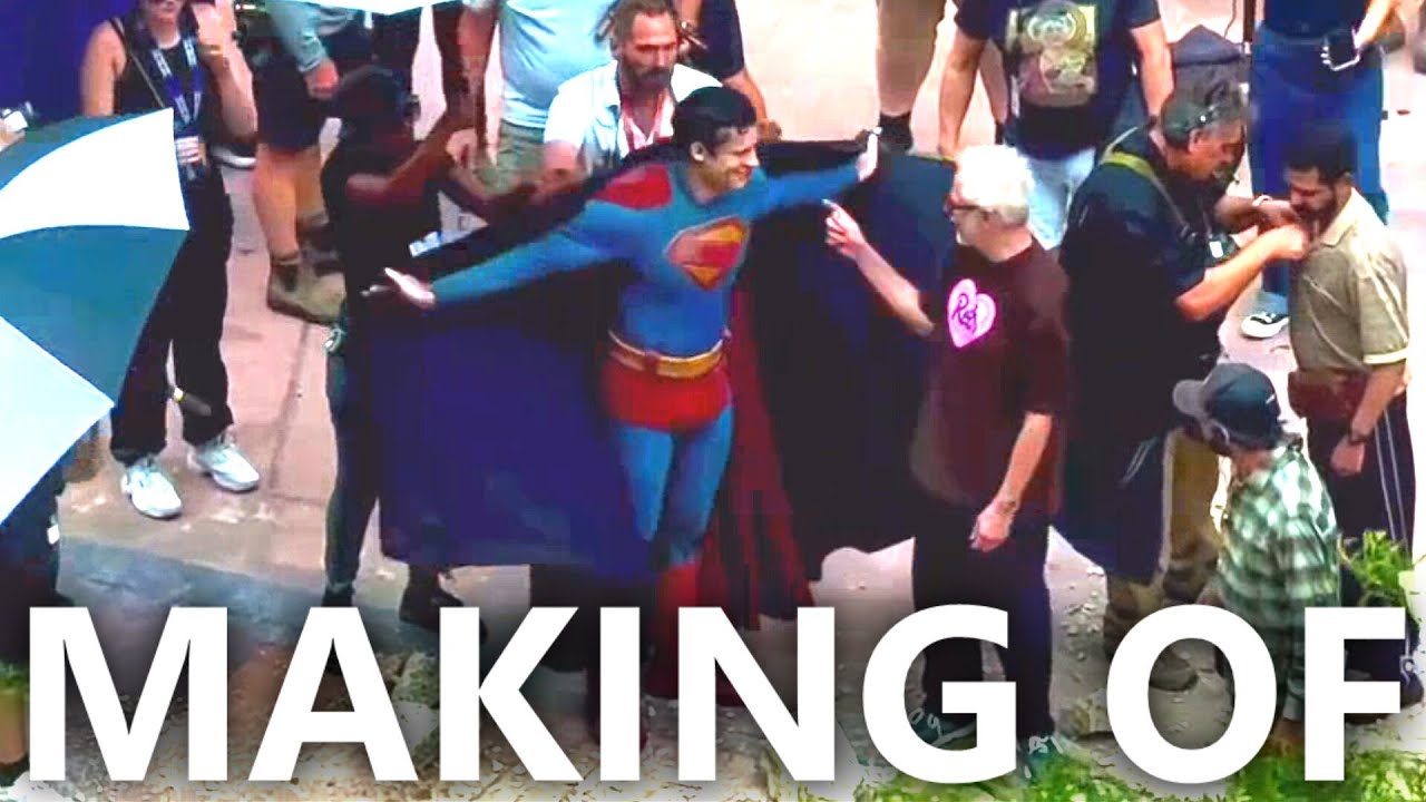 Superman (2025) Behind the Scenes: David Corenswet as Superman Filming in Cleveland