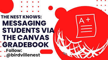 Messaging Students Via the Canvas Gradebook