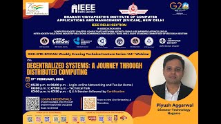 Webinar on Decentralized Systems: A Journey Through Distributed Computing