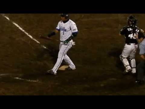 13　イースタンリーグ　横浜対ロッテ　アレックス・ラミレス対香月良仁投手（熊本GL）
