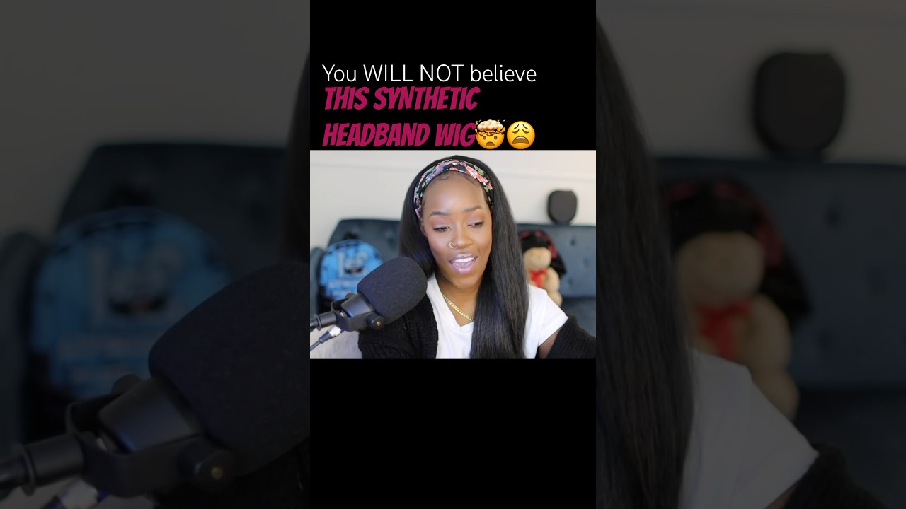 🔥COUSIN! You WILL NOT believe this SYNTHETIC headband wig!!! 😩😂
