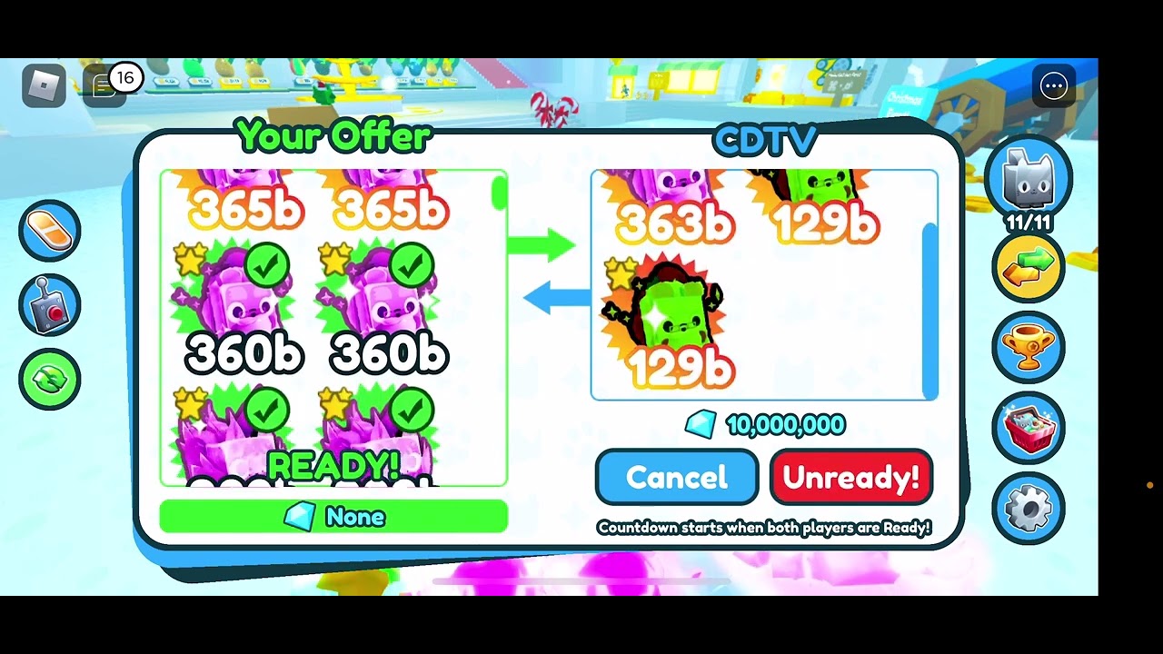 🔥Trading with my dad *CDTV* on Pet Simulator X