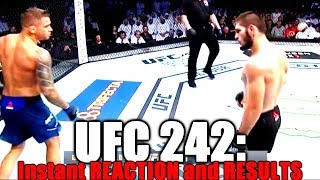 UFC 242 (Khabib Nurmagomedov vs Dustin Poirier): Reaction and Results