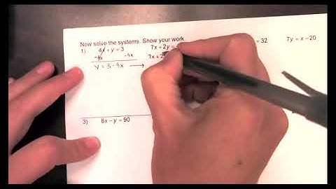 Solving Systems of Equations w/ Substitution