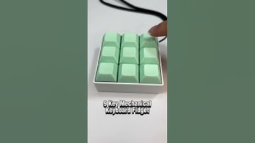 9 key mechanical keyboard fidget keychain | handmade & 3d printed #fidget