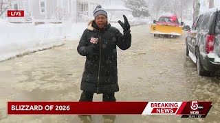 Multiple water main breaks in Winthrop during blizzard
