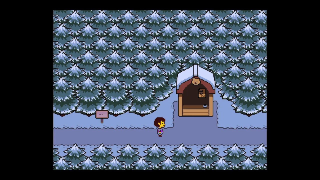 playing undertale for the first time